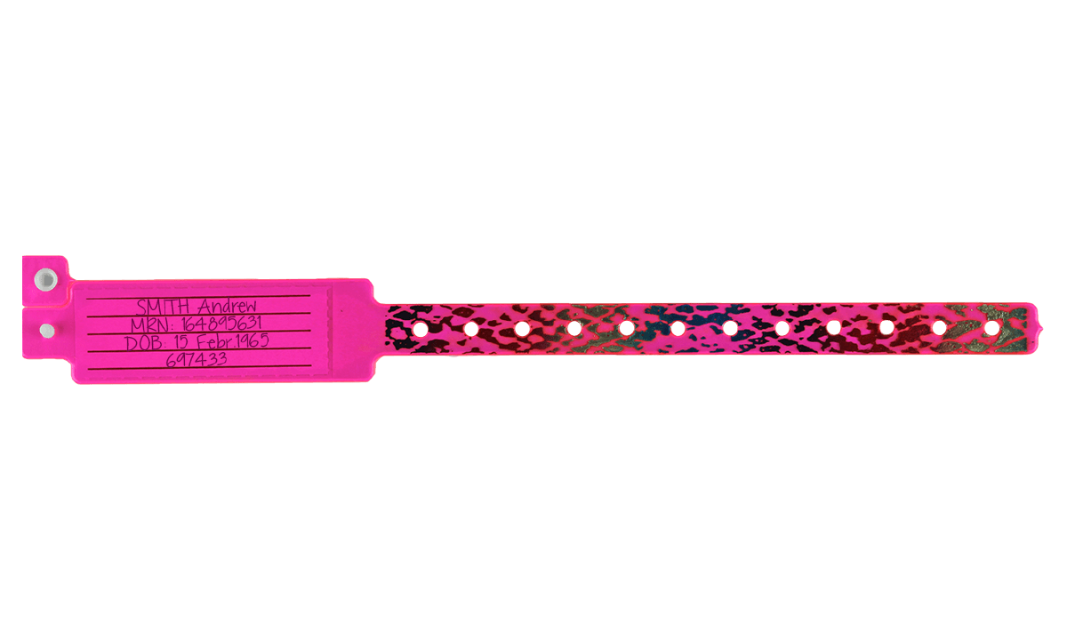 Veri-Color polsbandjes met gleuf voor kaartjes met Splash Straps-dessin - Voor Volwassenen/Kinderen