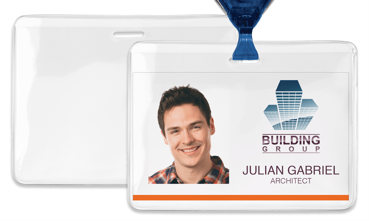 Vinyl badgehouder met anti-print-overdracht  - Creditcardformaat (CR80)