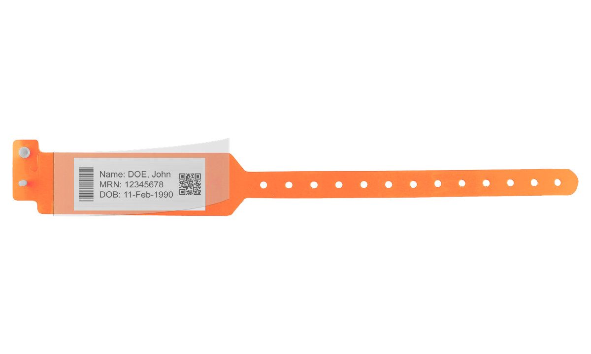 Sentry LabelBand polsbandjes met zelfklevende beschermlaag Voor Volwassenen