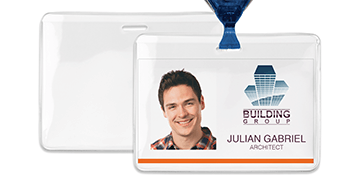 Vinyl badgehouder met anti-print-overdracht  - Creditcardformaat (CR80)