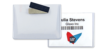 Conferentie badgehouder met magneet - 80 x 103 mm inzetstuk